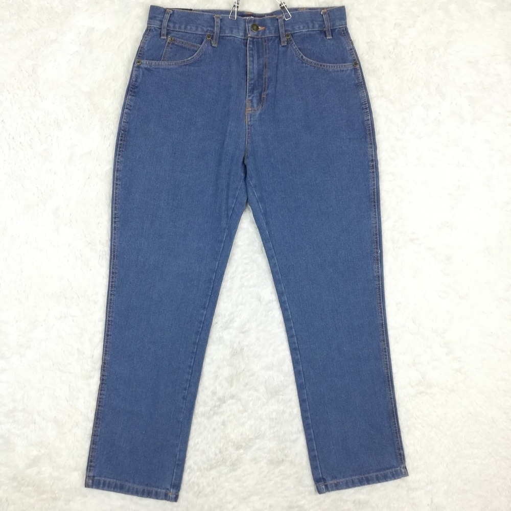 Mission Ridge Mens Jeans Straight Leg Blue Denim Medium‎ Wash 32x30 New